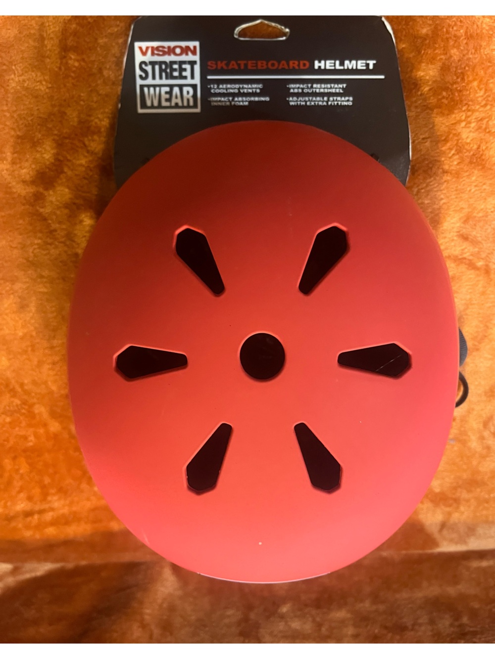 Vision Street Wear Kids Red Skateboard Helmet